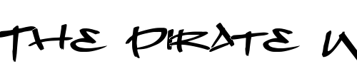 Font : Dope-Jam Custom Text : The Pirate Way Test your own text here Click to download or to view this font on a tshirt that can be custom printed in Bali