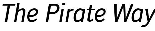 Font : Doradani-Rg-Italic Custom Text : The Pirate Way Test your own text here Click to download or to view this font on a tshirt that can be custom printed in Bali