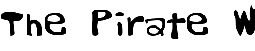 Font : Dorkbutt Custom Text : The Pirate Way Test your own text here Click to download or to view this font on a tshirt that can be custom printed in Bali