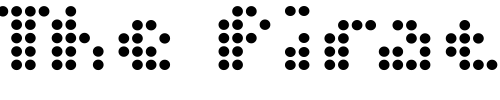 Font : Dot-Short-of-a-Matrix Custom Text : The Pirate Way Test your own text here Click to download or to view this font on a tshirt that can be custom printed in Bali