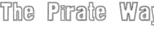 Font : Dot-Trail Custom Text : The Pirate Way Test your own text here Click to download or to view this font on a tshirt that can be custom printed in Bali