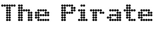 Font : DotMatrix-TwoExtended Custom Text : The Pirate Way Test your own text here Click to download or to view this font on a tshirt that can be custom printed in Bali