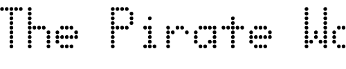 Font : Dotmatrix Custom Text : The Pirate Way Test your own text here Click to download or to view this font on a tshirt that can be custom printed in Bali