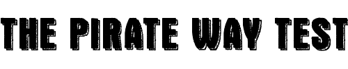 Font : Double-Slug Custom Text : The Pirate Way Test your own text here Click to download or to view this font on a tshirt that can be custom printed in Bali