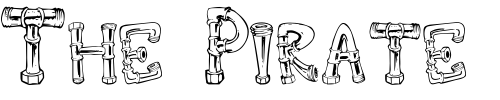 Font : Down-the-Drain Custom Text : The Pirate Way Test your own text here Click to download or to view this font on a tshirt that can be custom printed in Bali