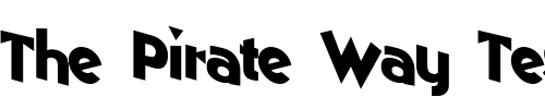 Font : DownWardSlope77-Regular-ttcon Custom Text : The Pirate Way Test your own text here Click to download or to view this font on a tshirt that can be custom printed in Bali