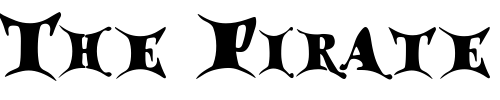 Font : Draggletail Custom Text : The Pirate Way Test your own text here Click to download or to view this font on a tshirt that can be custom printed in Bali