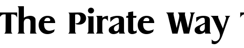 Font : Dragon-Serial-ExtraBold-Regular Custom Text : The Pirate Way Test your own text here Click to download or to view this font on a tshirt that can be custom printed in Bali