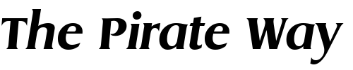 Font : Dragon-Serial-ExtraBold-RegularItalic Custom Text : The Pirate Way Test your own text here Click to download or to view this font on a tshirt that can be custom printed in Bali