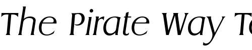 Font : Dragon-Serial-ExtraLight-RegularItalic Custom Text : The Pirate Way Test your own text here Click to download or to view this font on a tshirt that can be custom printed in Bali