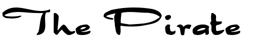Font : Dragonwyck-Bold Custom Text : The Pirate Way Test your own text here Click to download or to view this font on a tshirt that can be custom printed in Bali