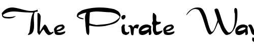 Font : Dragonwyck-Condensed-Normal Custom Text : The Pirate Way Test your own text here Click to download or to view this font on a tshirt that can be custom printed in Bali