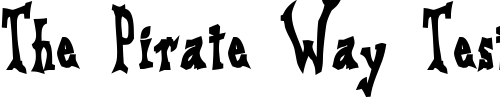 Font : DreadLox-CongoBongo-I Custom Text : The Pirate Way Test your own text here Click to download or to view this font on a tshirt that can be custom printed in Bali