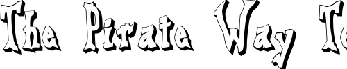 Font : DreadLox-Natty-Dread Custom Text : The Pirate Way Test your own text here Click to download or to view this font on a tshirt that can be custom printed in Bali
