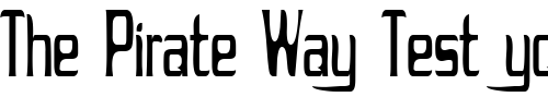 Font : Drecknocratica-Condensed Custom Text : The Pirate Way Test your own text here Click to download or to view this font on a tshirt that can be custom printed in Bali