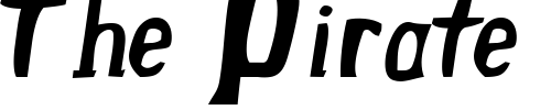 Font : Drek-NormalItalic Custom Text : The Pirate Way Test your own text here Click to download or to view this font on a tshirt that can be custom printed in Bali