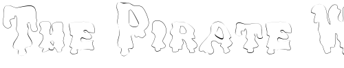 Font : DrippingGooOutline Custom Text : The Pirate Way Test your own text here Click to download or to view this font on a tshirt that can be custom printed in Bali