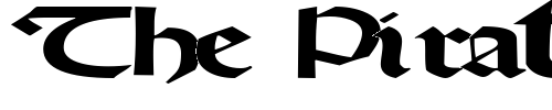 Font : DriscollSSK-Bold Custom Text : The Pirate Way Test your own text here Click to download or to view this font on a tshirt that can be custom printed in Bali
