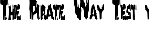 Font : Drooping-Regular-ttstd Custom Text : The Pirate Way Test your own text here Click to download or to view this font on a tshirt that can be custom printed in Bali