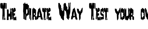 Font : DroopingPaintText56-Regular-ttcon Custom Text : The Pirate Way Test your own text here Click to download or to view this font on a tshirt that can be custom printed in Bali