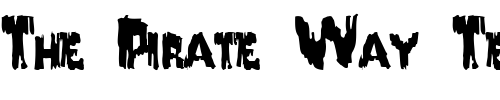 Font : DroopingPaintText56-Regular-ttext Custom Text : The Pirate Way Test your own text here Click to download or to view this font on a tshirt that can be custom printed in Bali