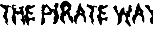 Font : Droopy-Poopy Custom Text : The Pirate Way Test your own text here Click to download or to view this font on a tshirt that can be custom printed in Bali