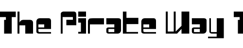 Font : Drosselmeyer Custom Text : The Pirate Way Test your own text here Click to download or to view this font on a tshirt that can be custom printed in Bali