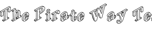 Font : DryGulchOpen Custom Text : The Pirate Way Test your own text here Click to download or to view this font on a tshirt that can be custom printed in Bali