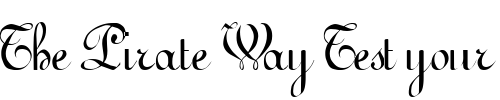 Font : Dschidda Custom Text : The Pirate Way Test your own text here Click to download or to view this font on a tshirt that can be custom printed in Bali