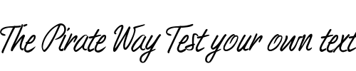 Font : DuTurner Custom Text : The Pirate Way Test your own text here Click to download or to view this font on a tshirt that can be custom printed in Bali