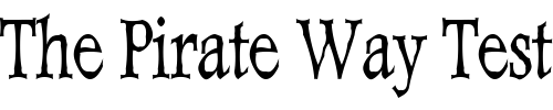 Font : Dweebo-Gothic-Condensed Custom Text : The Pirate Way Test your own text here Click to download or to view this font on a tshirt that can be custom printed in Bali