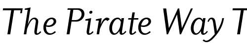 Font : Dyadis-ITC-Book-Italic Custom Text : The Pirate Way Test your own text here Click to download or to view this font on a tshirt that can be custom printed in Bali