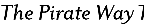 Font : DyadisMdOSITC-TT-MediumItalic Custom Text : The Pirate Way Test your own text here Click to download or to view this font on a tshirt that can be custom printed in Bali