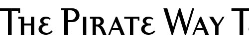 Font : DyadisMdSCITC-TT-Medium Custom Text : The Pirate Way Test your own text here Click to download or to view this font on a tshirt that can be custom printed in Bali