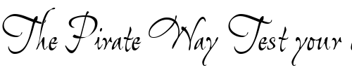 Font : DyanaTallUT-Italic Custom Text : The Pirate Way Test your own text here Click to download or to view this font on a tshirt that can be custom printed in Bali