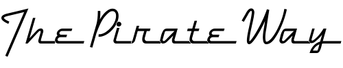 Font : DymaxionScript Custom Text : The Pirate Way Test your own text here Click to download or to view this font on a tshirt that can be custom printed in Bali