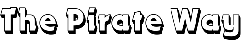 Font : Dynamo-Shadow-LET-Plain-1 Custom Text : The Pirate Way Test your own text here Click to download or to view this font on a tshirt that can be custom printed in Bali