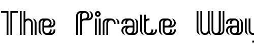 Font : Dyphusion-BRK Custom Text : The Pirate Way Test your own text here Click to download or to view this font on a tshirt that can be custom printed in Bali