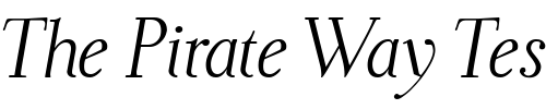 Font : Dyrynk-Italic-P22 Custom Text : The Pirate Way Test your own text here Click to download or to view this font on a tshirt that can be custom printed in Bali