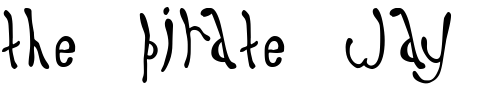 Font : Dysprosium Custom Text : The Pirate Way Test your own text here Click to download or to view this font on a tshirt that can be custom printed in Bali