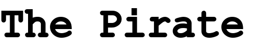 Font : ER-Kurier-1251-Bold Custom Text : The Pirate Way Test your own text here Click to download or to view this font on a tshirt that can be custom printed in Bali