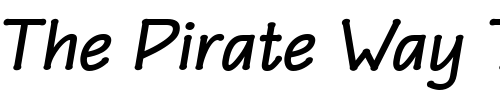 Font : Eaglefeather-Bold-Italic Custom Text : The Pirate Way Test your own text here Click to download or to view this font on a tshirt that can be custom printed in Bali
