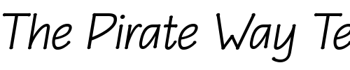 Font : Eaglefeather-Italic Custom Text : The Pirate Way Test your own text here Click to download or to view this font on a tshirt that can be custom printed in Bali
