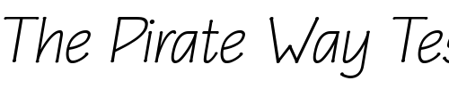 Font : Eaglefeather-LightItalic Custom Text : The Pirate Way Test your own text here Click to download or to view this font on a tshirt that can be custom printed in Bali