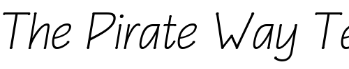 Font : EaglefeatherFormalLightIt Custom Text : The Pirate Way Test your own text here Click to download or to view this font on a tshirt that can be custom printed in Bali