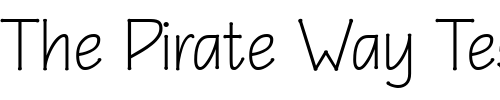 Font : EaglefeatherInformal-Light Custom Text : The Pirate Way Test your own text here Click to download or to view this font on a tshirt that can be custom printed in Bali