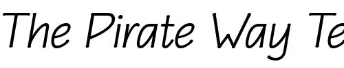 Font : EaglefeatherInformal-RegItalic Custom Text : The Pirate Way Test your own text here Click to download or to view this font on a tshirt that can be custom printed in Bali