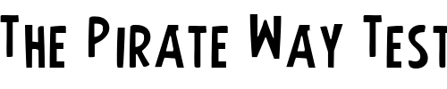 Font : Earth-s-Mightiest-Jumbled Custom Text : The Pirate Way Test your own text here Click to download or to view this font on a tshirt that can be custom printed in Bali