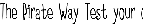 Font : EatpooSkinny Custom Text : The Pirate Way Test your own text here Click to download or to view this font on a tshirt that can be custom printed in Bali