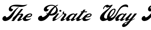 Font : EborScript Custom Text : The Pirate Way Test your own text here Click to download or to view this font on a tshirt that can be custom printed in Bali